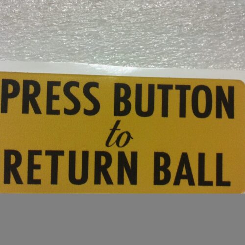 Bally Coin Box Sticker