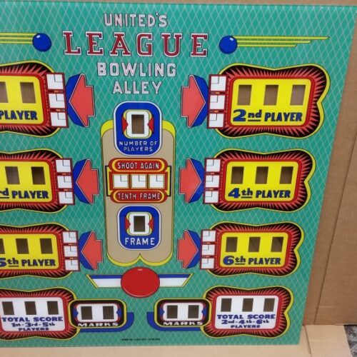 1959 United League Upper Backglass