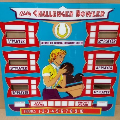 1959 Bally Challenger Upper Backglass