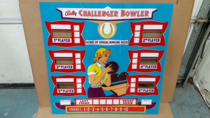1959 Bally Challenger Upper Backglass
