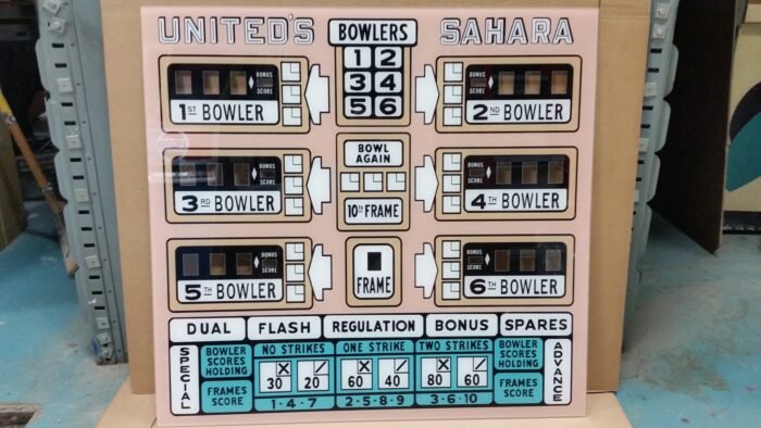 1962 United Sahara Upper Backglass