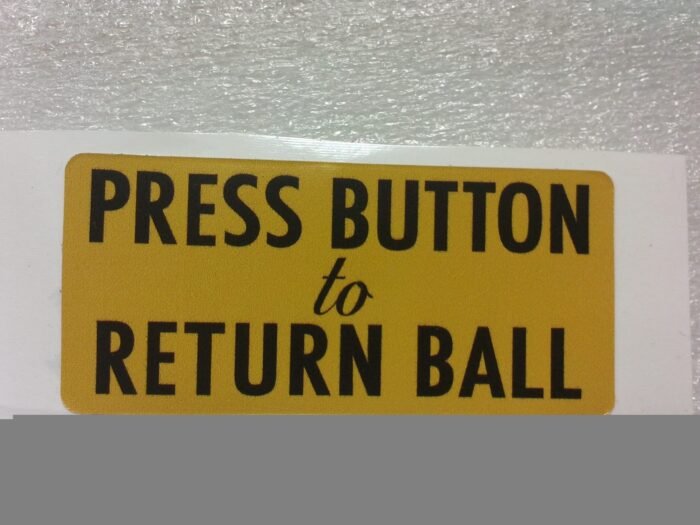 Bally Coin Box Sticker