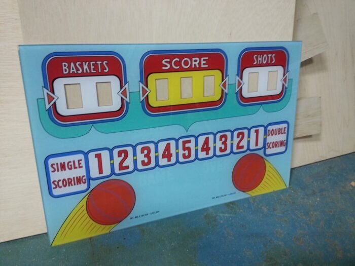 1961 Chicago Coin Pro Basketball Upper Back Glass