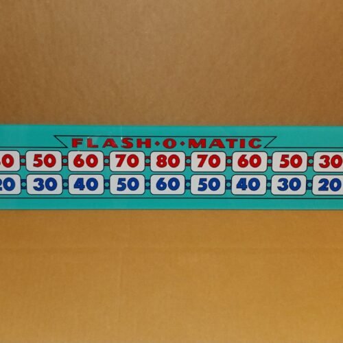 1964 Chicago Coin Cadillac Spare Lite Lower Backglass