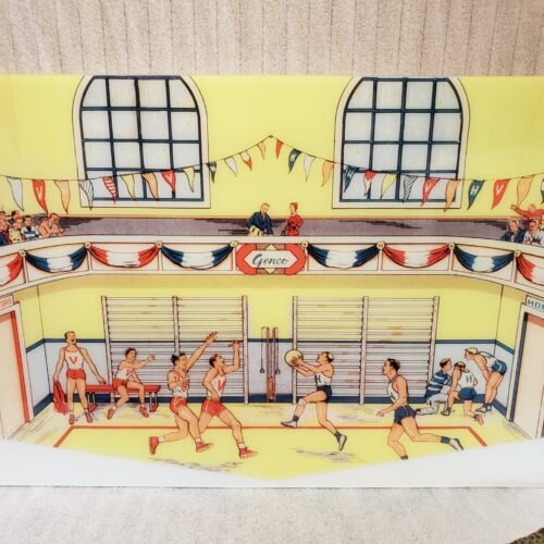 1954 Genco Basket Super-Ball Lower Background Artwork