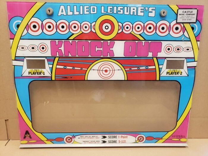 1974 Allied Leisure's Knock Out Backglass