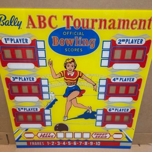 1957 Bally ABC Tournament Upper Backglass