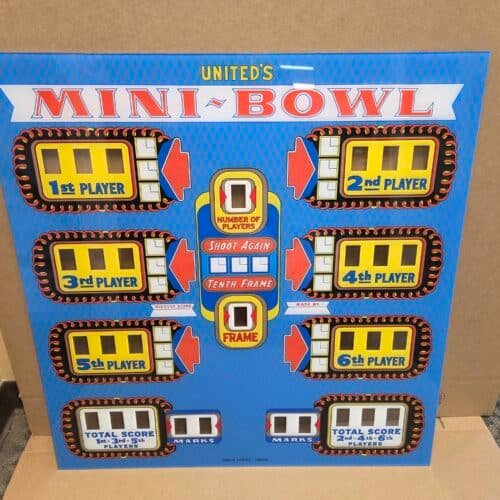 1959 United MINI-BOWL Backglass